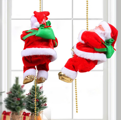 Electric Climbing Santa Claus Musical Toys