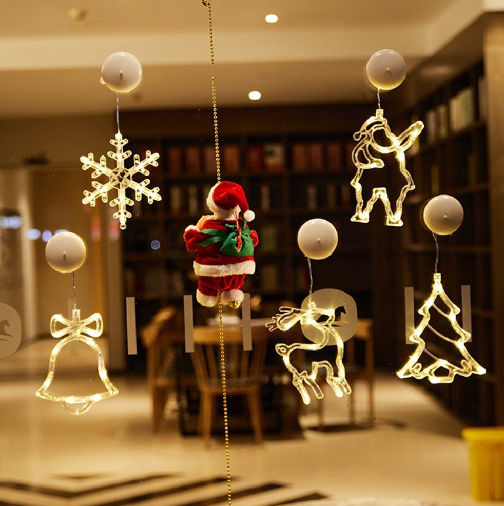 Electric Climbing Santa Claus Musical Toys