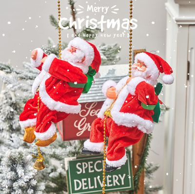 Electric Climbing Santa Claus Musical Toys