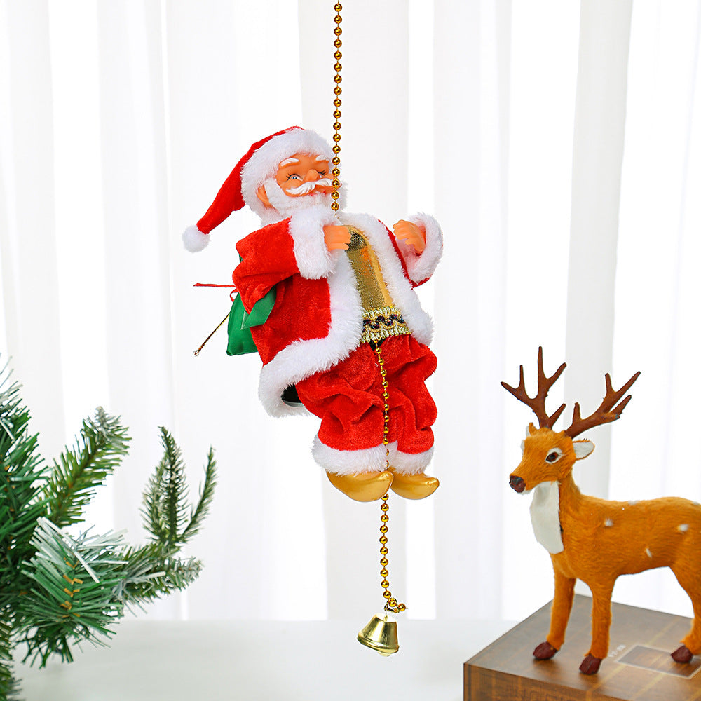Electric Climbing Santa Claus Musical Toys